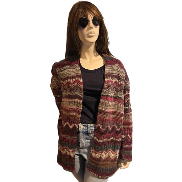 J. Jill Multi-Weave Cardigan Sweater - Picture 1 of 4